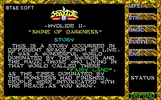 HYDLIDEⅡ[ハイドライドⅡ] ©1985 T&E SOFT [ティーアンドイーソフト]